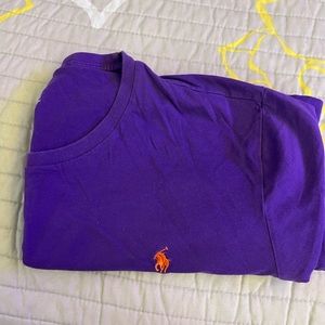 Mens Polo Crew Neck Purple